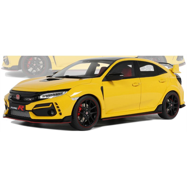 OTTO 1:18th Scale Honda Civic Type R FK8 Euro Spec Sunlight Yellow 2020