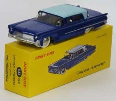 Atlas Editions  Scale Lincoln Premiere (532 24P) Atlas reproduced 'Dinky'