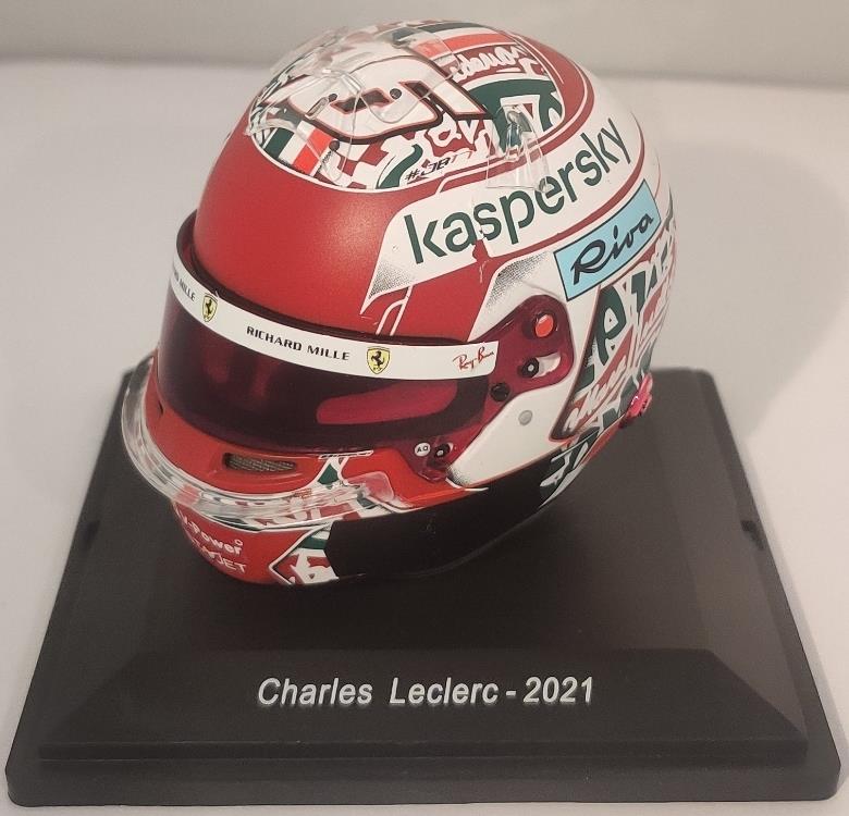 Atlas Editions 1:5th Scale Charles Leclerc - 2021 - Gran Premio dell' Ferrari F1 Helmet Collection