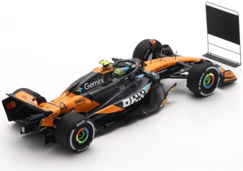 Spark 1:43rd Scale McLaren MCL39 #4 3rd Abu Dhabi GP 2025 L. Norris Champion 2025 w/Big Base/Tyre Marks