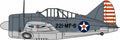 Oxford 1:72 Scale Brewster Buffalo VMF-221 US Marine Corps MCAS Ewa Hawaii