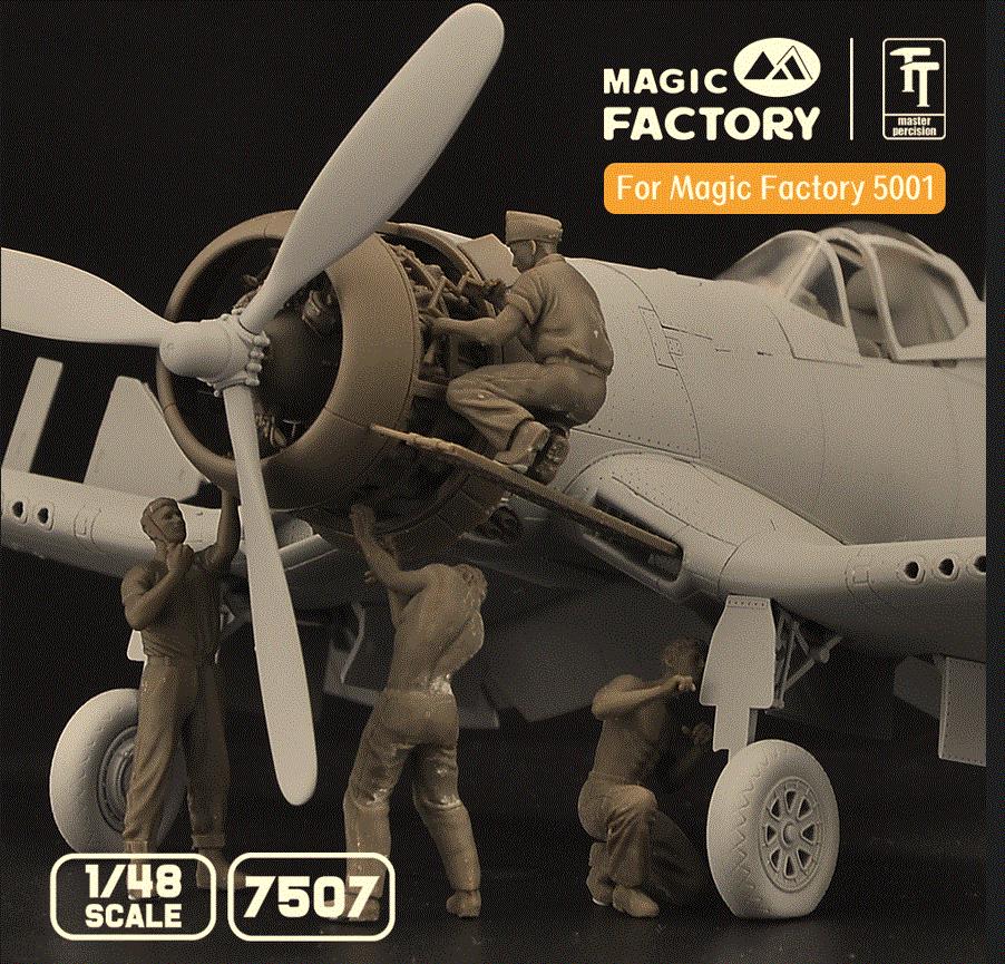 MAGIC FACTORY MF7507 1/48 Scale Ground Service Crew Set (3D printed)