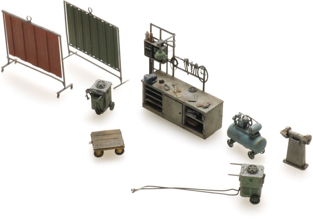 Artitec H0 Scale Welding Equipment 1:87 Ready-Made, Painted