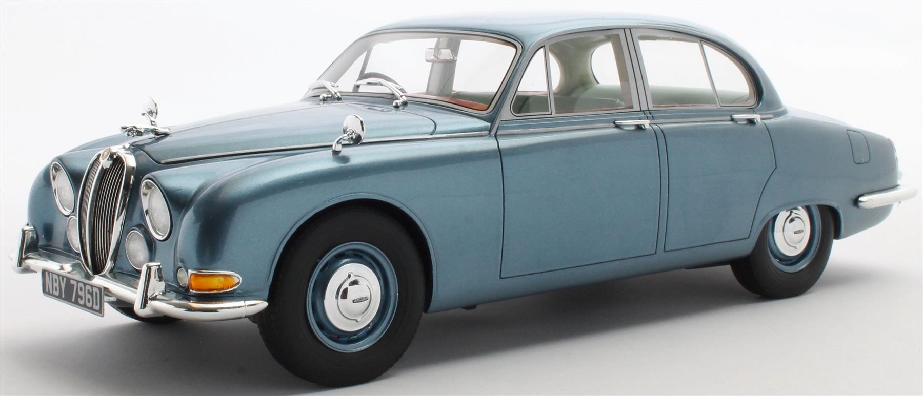 Cult 1:18 Scale Jaguar S-Type Opalescent Blue 1965 (Ltd Edition 96pcs)