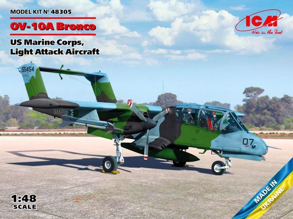 ICM 48305 1/48 Scale OV-10A Bronco USMC Light Attack Aicraft Plastic Model Kit