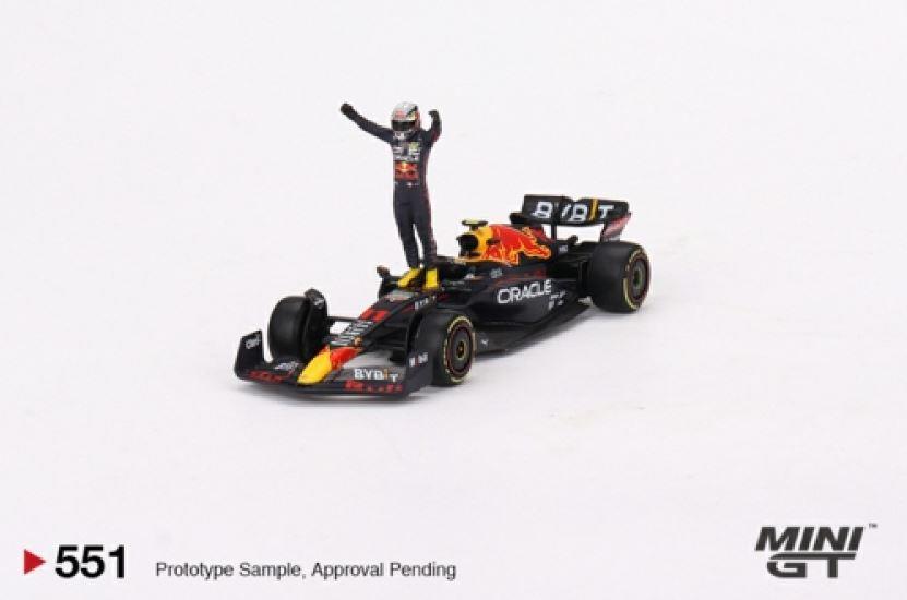 MINI GT 1/64th ORACLE RED BULL RACING RB18 NO 11 PEREZ 2022 MONACO GP WINNER