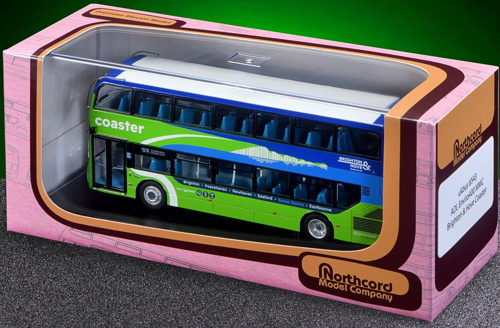 Northcord Model Company 1:76th Scale ADL Enviro 400 Brighton and Hove Coaster (712 - YY73 TLF)