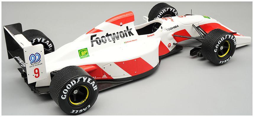 Tecnomodels  1:18th Scale Footwork FA13 1992 Spain GP #9 Michele Alboreto (w/Rain Tyres)