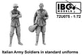 IBG 72U075 1/72 Scale WW2 ITALIAN ARMY SOLDIERS IN STANDARD UNIFORM