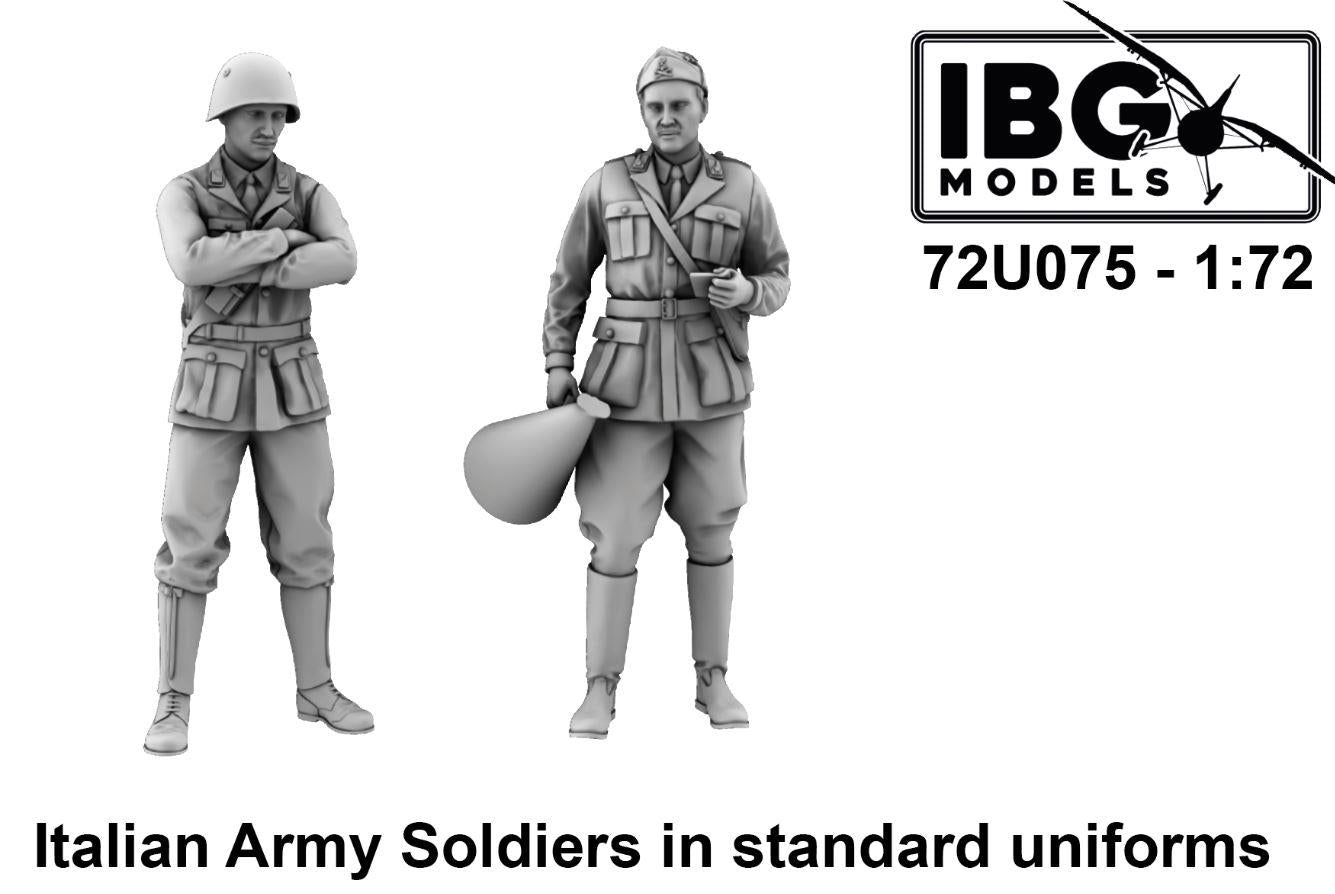 IBG 72U075 1/72 Scale WW2 ITALIAN ARMY SOLDIERS IN STANDARD UNIFORM