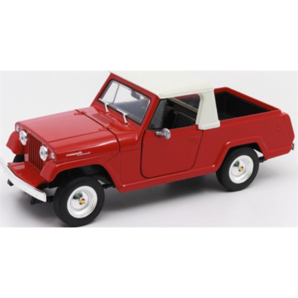 Welly 1:24 Scale Jeep Jeepster Commando Pick Up Red