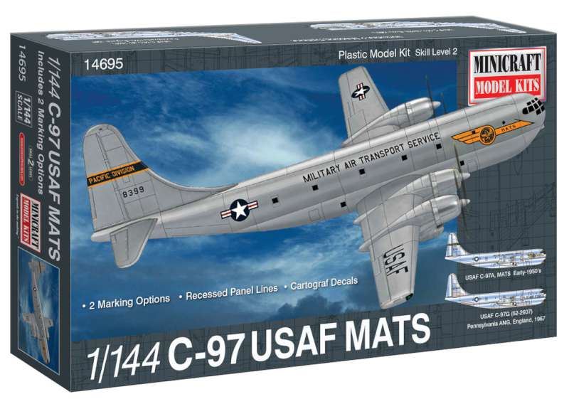 Minicraft Models 1:144 Scale C-97 USAF MATS with 2 Marking Options