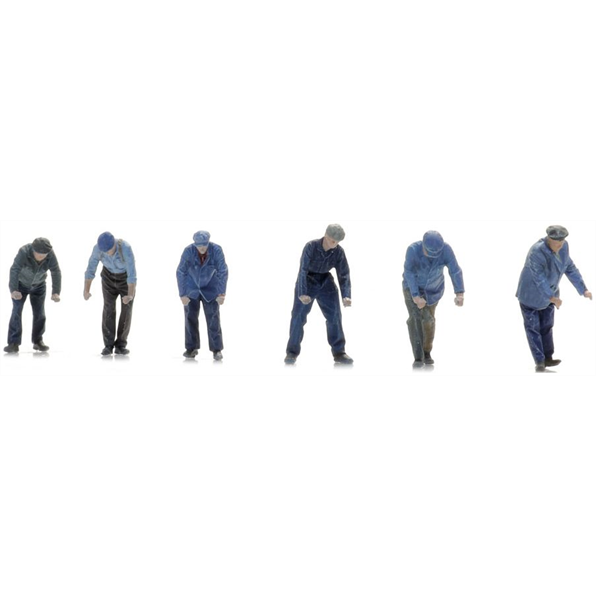 Artitec 1:87 Scale Rail Fitters (6x) Ready-Made Figures