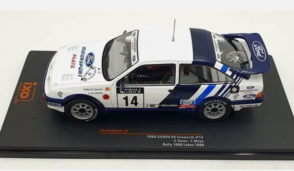 IXO 24RAL032A 1/24 Scale Ford Sierra RS Cosworth 1000 Lakes 1988  C Sainz L Moya FF
