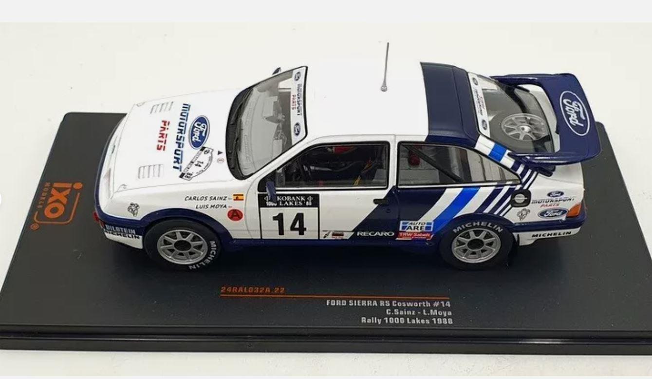 IXO 24RAL032A 1/24 Scale Ford Sierra RS Cosworth 1000 Lakes 1988  C Sainz L Moya FF