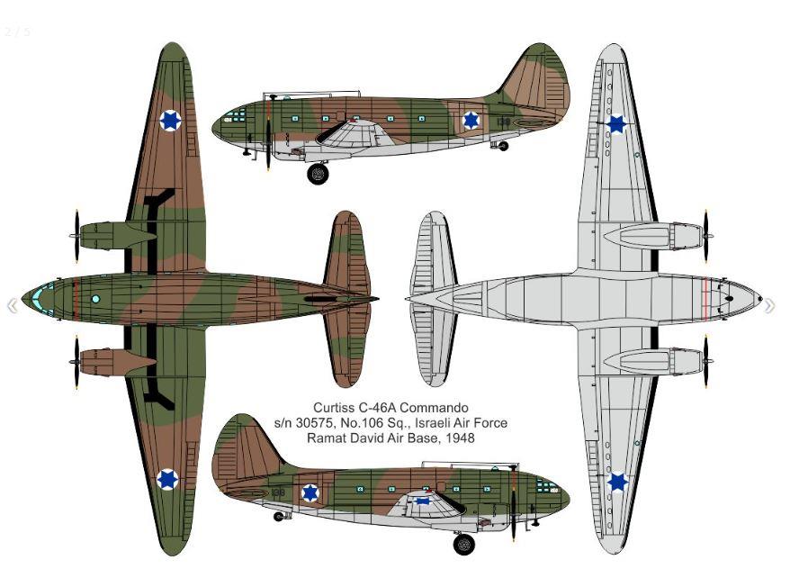 Valom 72155 1/72 Scale Curtiss C-46A Commando Israeli Air Force