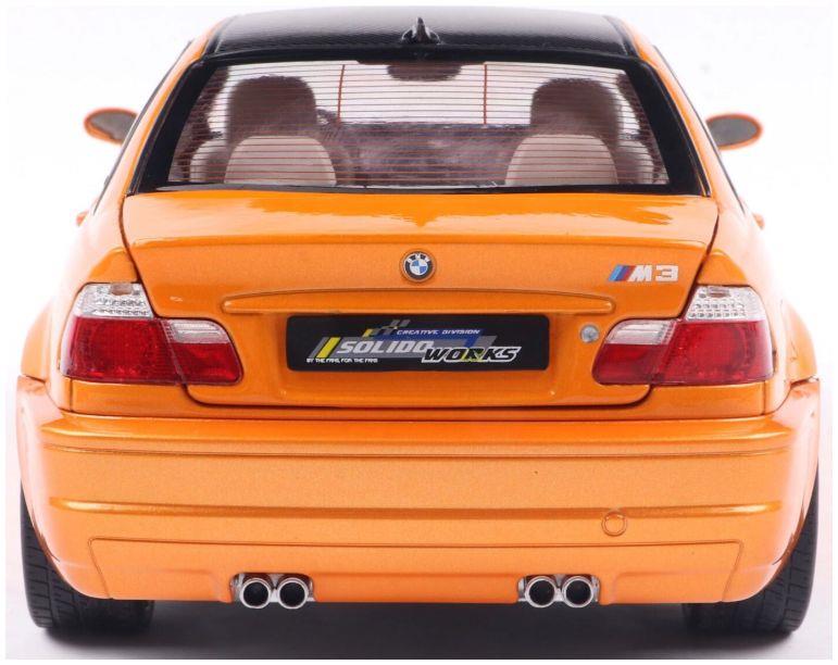 Solido 1:18th Scale BMW E46 M3 Coupe Solido Works Orange 2000