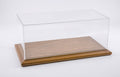 Atlantic 1:43 Scale Molsheim 1:43 Display Case with Walnut Wood Base (Wide Edge)