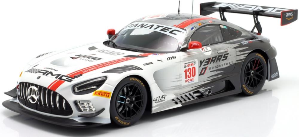 IXO  1:18th Scale Mercedes AMG GT3 Evo #130 24h Spa 2024 Aron/Juncadella/Vesti