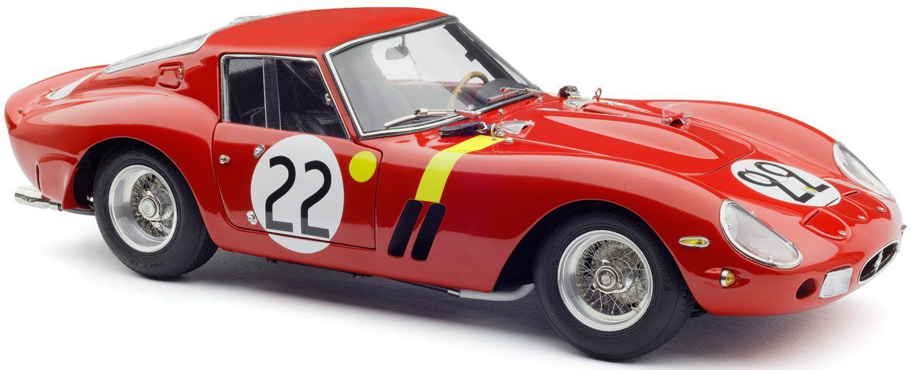 CMC 1:18 Scale Ferrari 250 GTO LHD Chassis #3757 3rd 24h France 1962 Beurlys Elde #22 Nick Mason