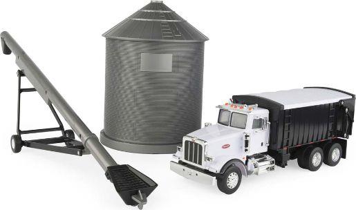 Ertl Farm 1:32 Scale Peterbilt 367 Straight Truck w/Grain Box Harvesting Set