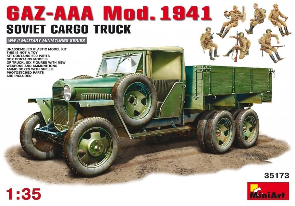 Miniart 1:35 Scale GAZ-AAA Cargo Truck Mod. 1941