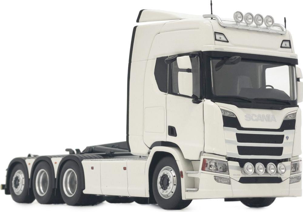 Marge Farm Models 1:32nd Scale Scania R500 Series w/Meiller Hooklift White