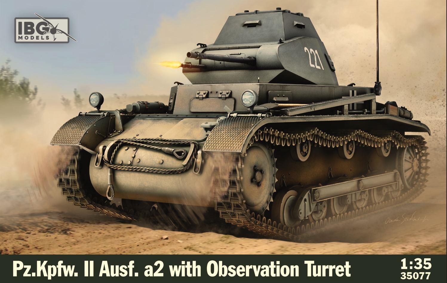IBG Models  35077 1/35 Scale Pz.Kpfw. II Ausf. a2 with Observation turret