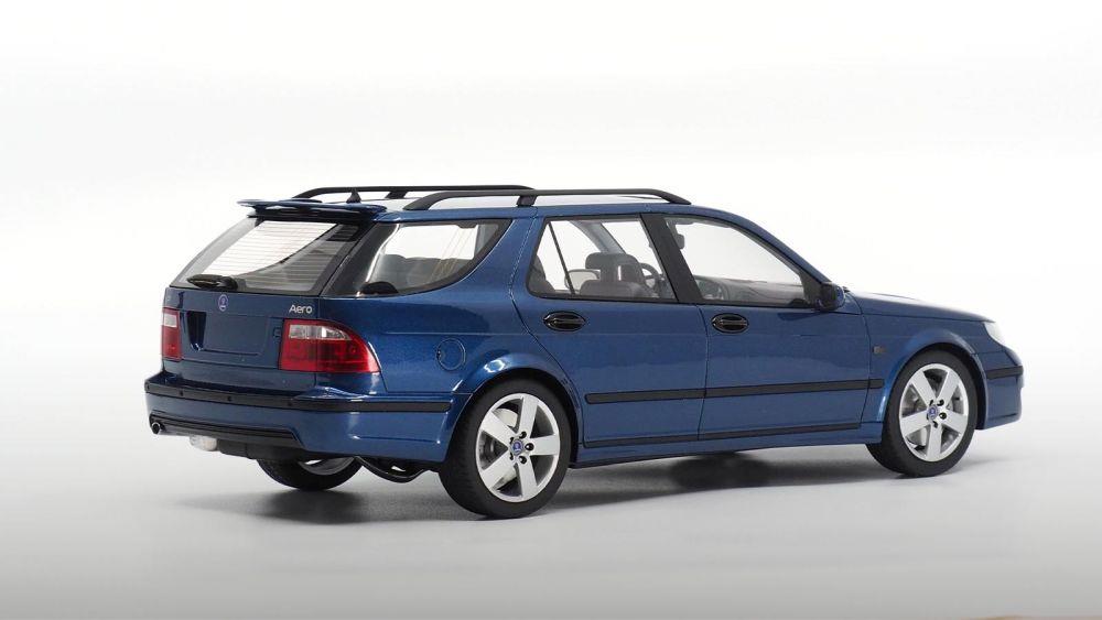 DNA Collectibles 1:18 Scale Saab 9-5 Sportcombi Aero Blue - 2005