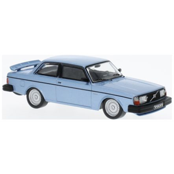 IXO 1:43 Scale Volvo 240 Turbo Custom Metallic Light Blue 1980
