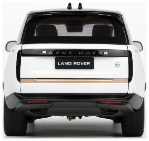 LCD Model 1:18 Scale Land Rover Range Rover SV Serenity 2022 White w/Rose gold Roof
