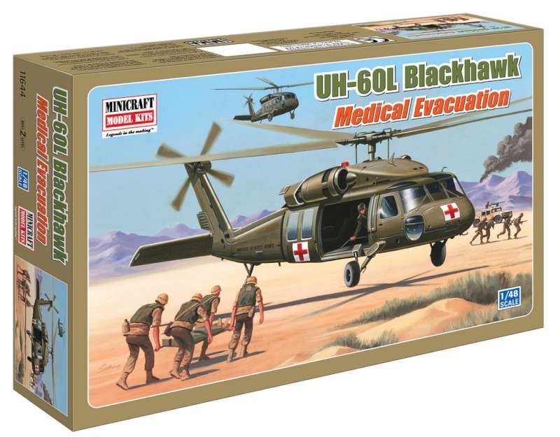 Minicraft Models 1:48 Scale UH-60L Blackhawk Medivac