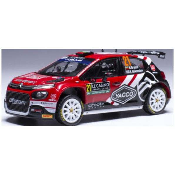 IXO 1:43 Scale Citroen C3 Rally 2 #21 WRC Rallye Monte Carlo 2024 N.Gryazin/K.Aleksandrov