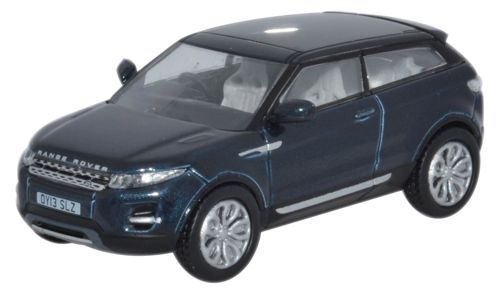 Oxford Diecast 1:76 Scale Range Rover Evoque 2 Dr - Baltic Blue