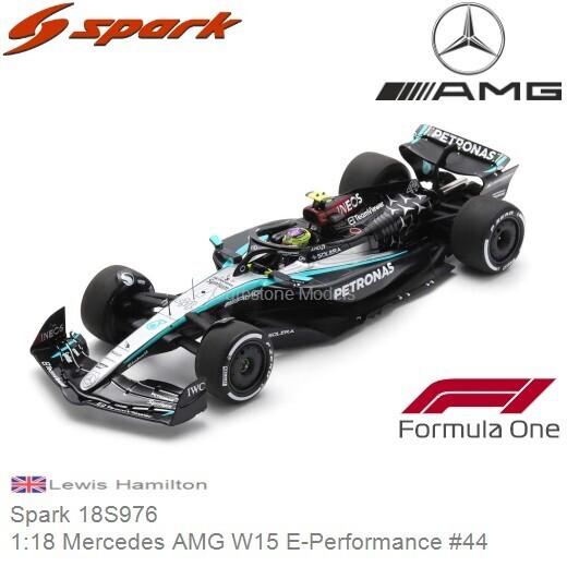 Spark 1/18th Scale Mercedes AMG Petronas F1 #44 W15 E- Performance TBC 2024 Lewis Hamilton