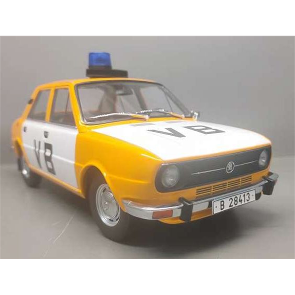 Triple 9 1:18 Scale Skoda 105L Police VB Orange/White 1976