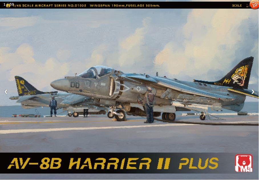 UMA MODELS D1003 1/48 Scale McDonnell-Douglas AV-8B Harrier United State Marine Corps