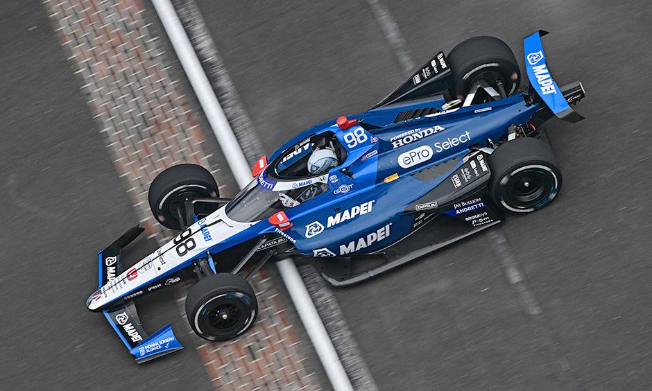 IXO 1:64th Scale NTT Indycar #98 Marco Andretti/Andretti Global 'TBD' (Super Speedway) 2025