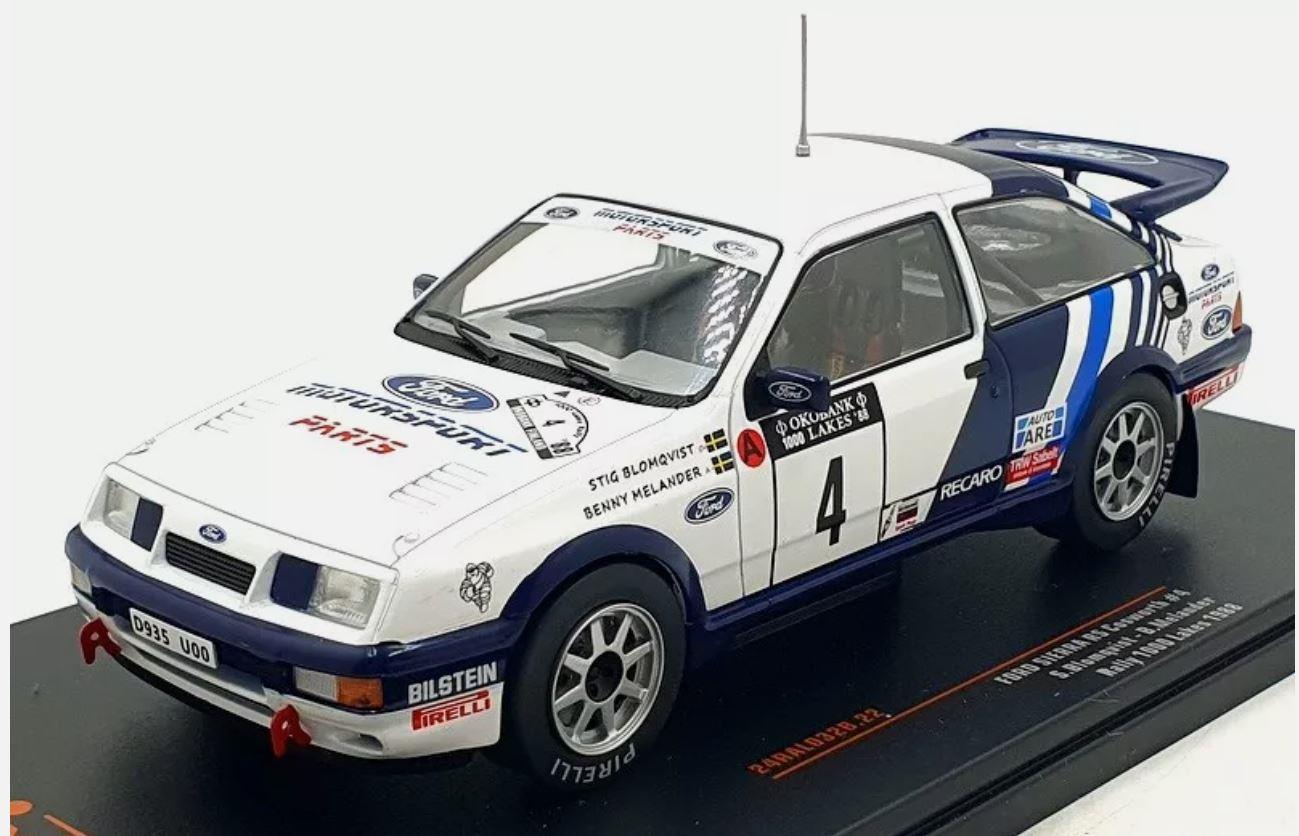 IXO 24RAL032B 1/24 Scale Ford Sierra RS Cosworth 1000 Lakes 1988 Blomqvist and Melander FF