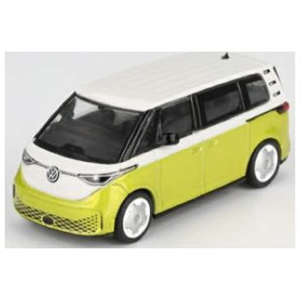 MiniGT  1:64th Scale VW ID.Buzz Candy White/Pomelo Yellow (LHD) Blister Packaging