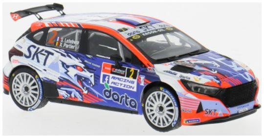 IXO 1:43 Scale Hyundai i20 N Rally 2 Rally WM Rally Ypres 2024 #2 S.Lefebvre/X.Portier