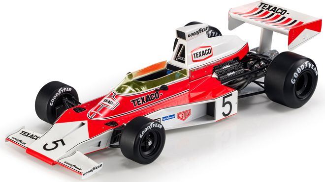 GP Replicas 1:18 Scale McLaren Ford M23 1974 #5 Emerson Fittipaldi Winner Belgian GP 1974