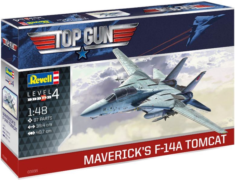 Revell 1:48 Scale Maverick's F-14A Tomcat 'Top Gun' (easy-click)
