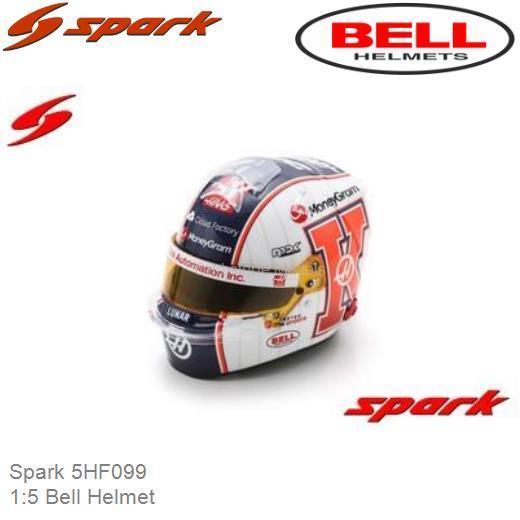 Spark 1:5 Scale Haas MoneyGram F1 Team Kevin Magnussen Miami GP 2023 Helmet
