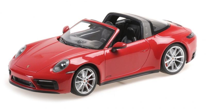 Minichamps 1:18 Scale Porsche 911 (992)?Targa 4 GTS Red 2021