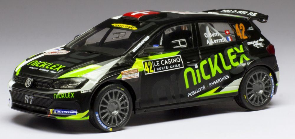 IXO 1:43 Scale VW Polo GTI R5 #42 Rallye Monte Carlo 2020 O.Burri/A.Levratti