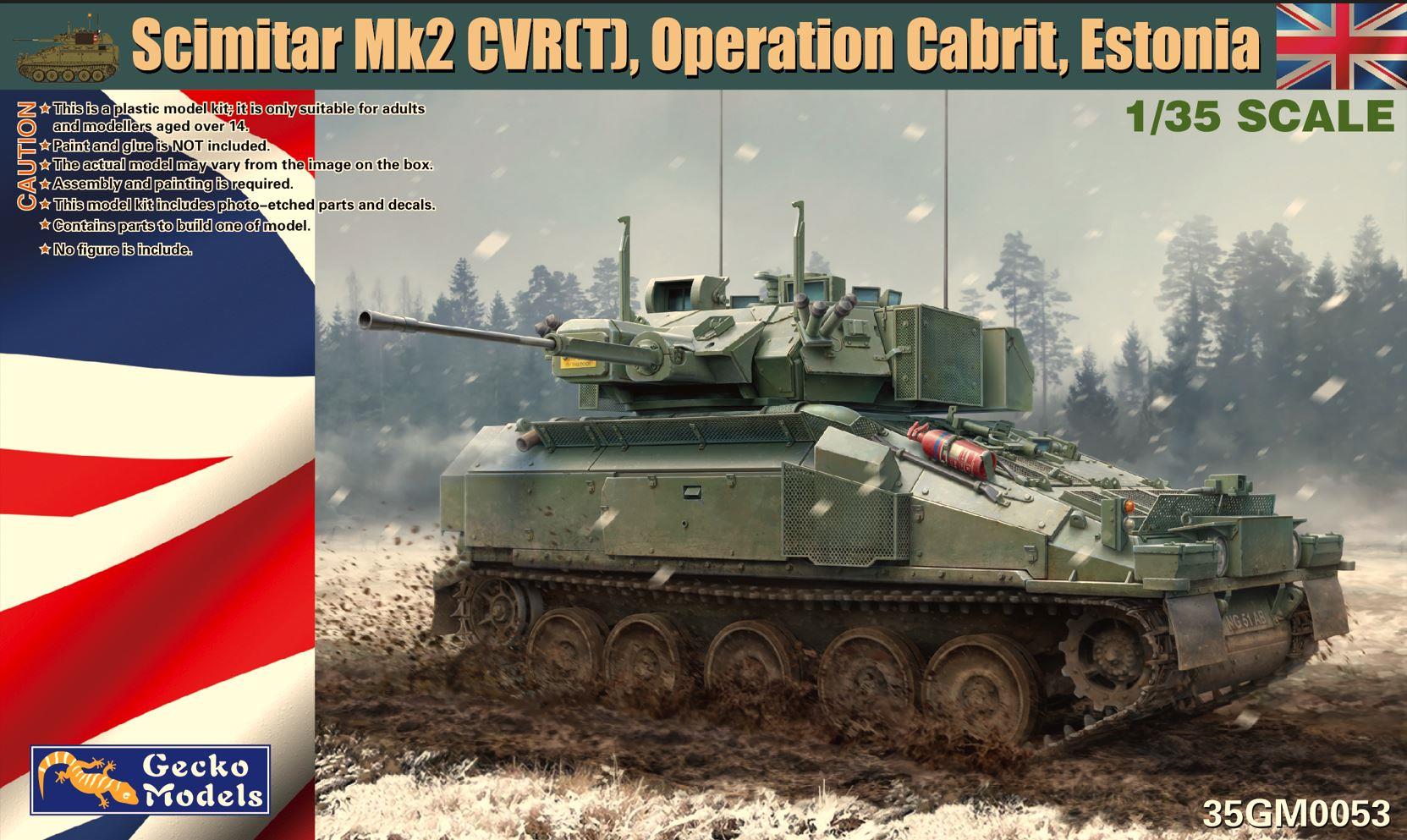 Gecko Models 1/35 Scale British Army Scimitar Mk2 CVR(T),Operation Cabrit, Estonia 35GM0053