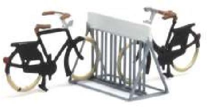 Artitec N Scale Bicycle Rack 1:160 Ready-Made, Painted