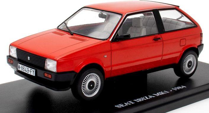 Atlas Editions 1:24 Scale Seat Ibiza MK1 1984 Red 1:24 European Vintage Cars - Cased