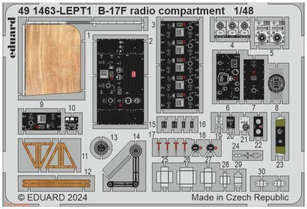 Eduard 1:48th Scale B-17F Radio Compartment